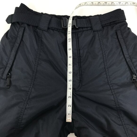 Vintage Columbia Insulated Ski Snow Pants Women's Large Black Winter Outdoor Y2K - Picture 10 of 14